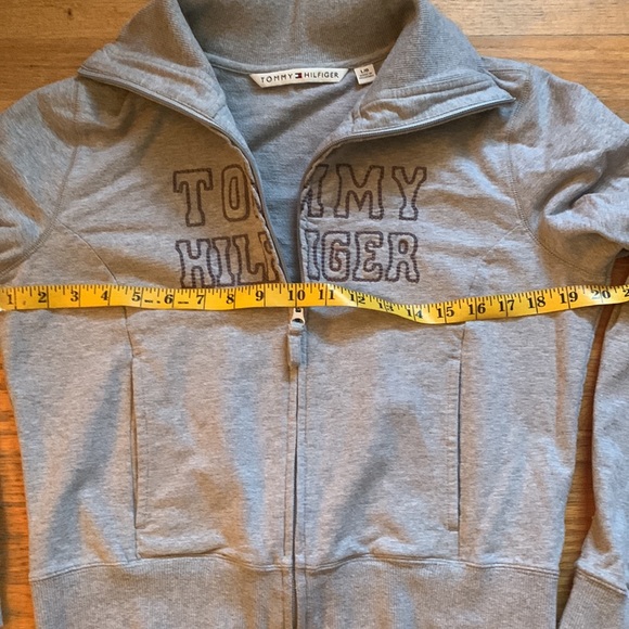 Tommy Hilfiger Track Jacket Crop Gray - Picture 6 of 8